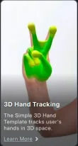 3D Hand Tracking legacy template